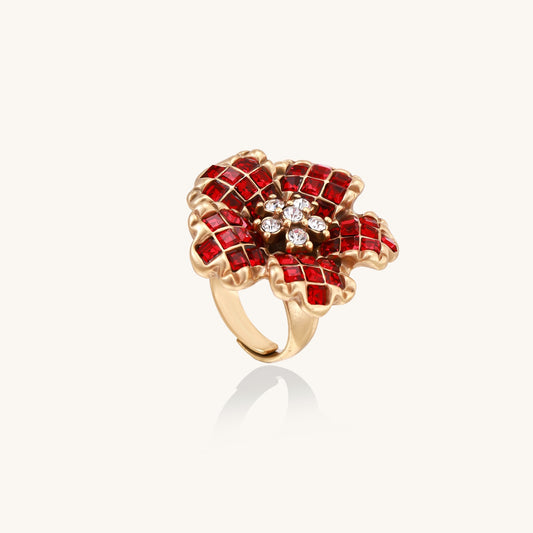 Radiant Bloom Reflection Ring
