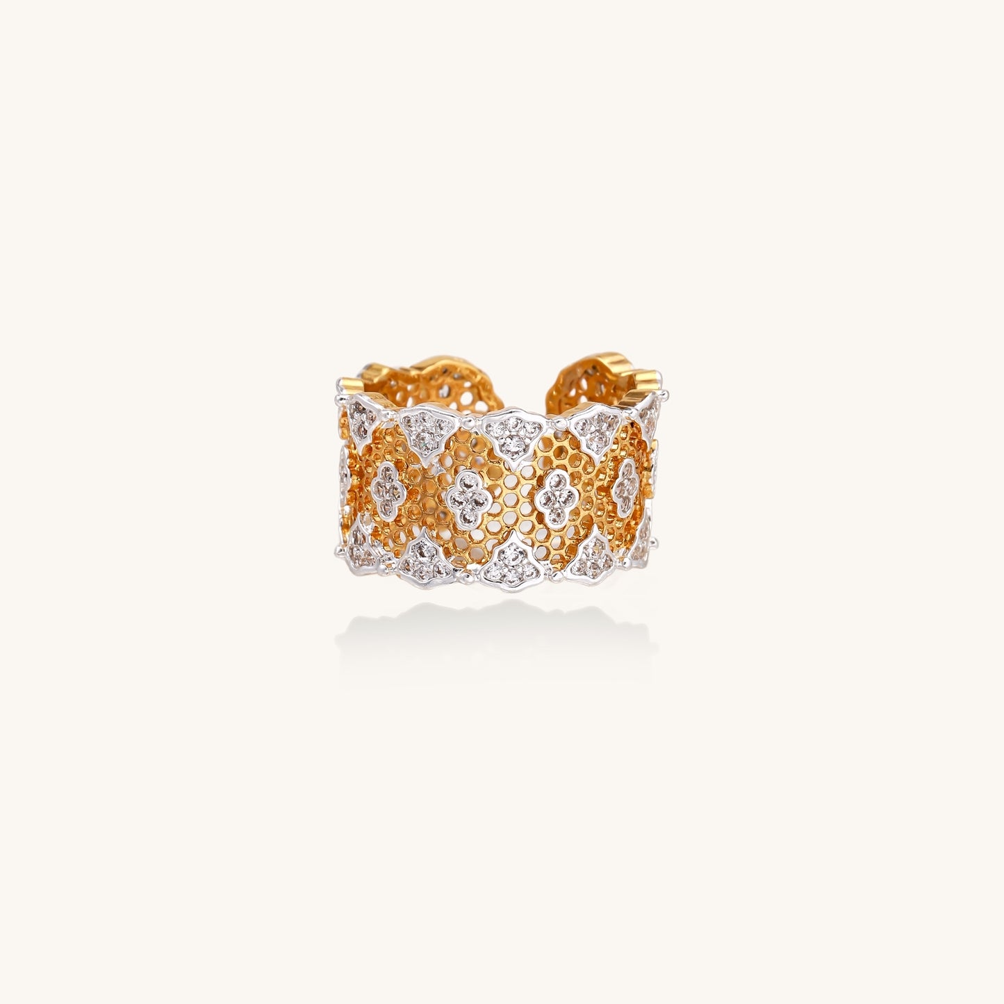 Golden Lattice Blossom Band