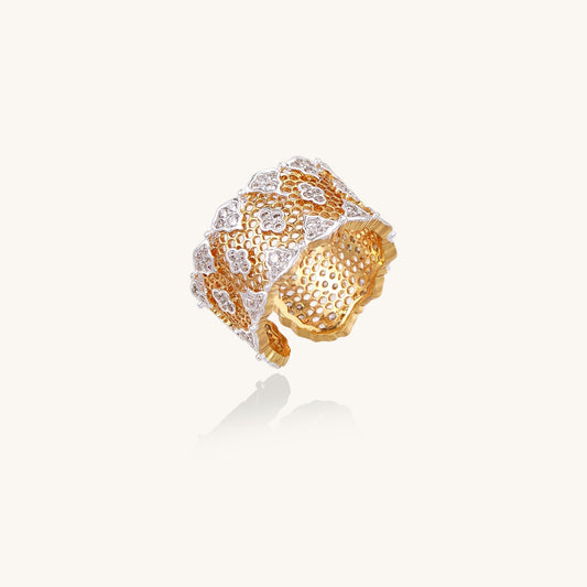 Golden Lattice Blossom Band