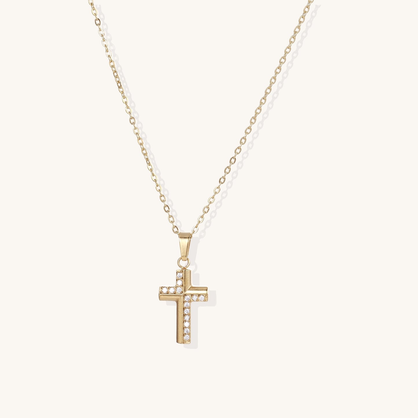 Light and Faith Cross Pendant Necklace