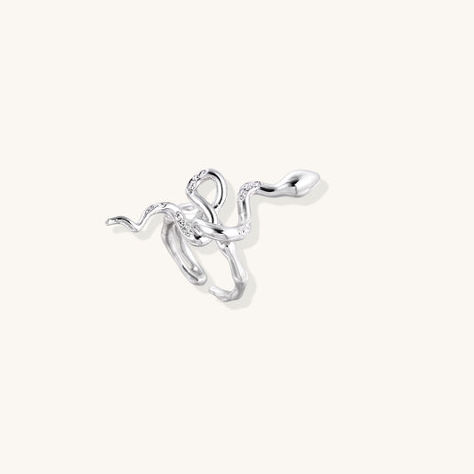 Serpent Statement Ring in 18K Gold Plated