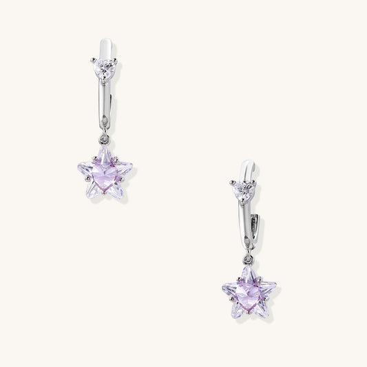 Crystal Heart Drop Earrings - Self-Love Energy