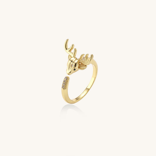 Strength in Stillness Deer Ring