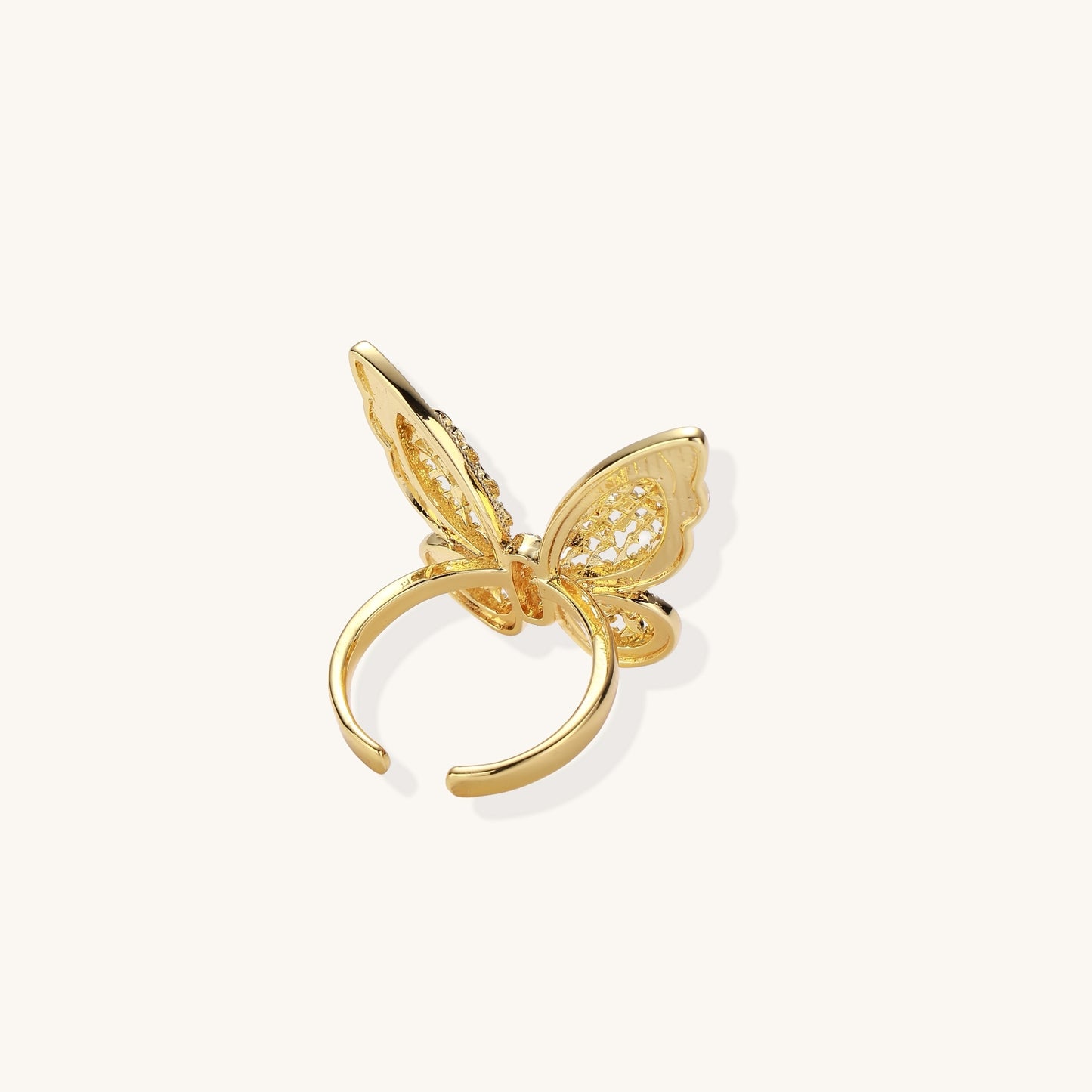 Whisper of Transformation Butterfly Ring