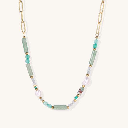 Calm Balance Pearl & Quartz Necklace