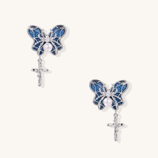 Woven Truth Butterfly Earrings
