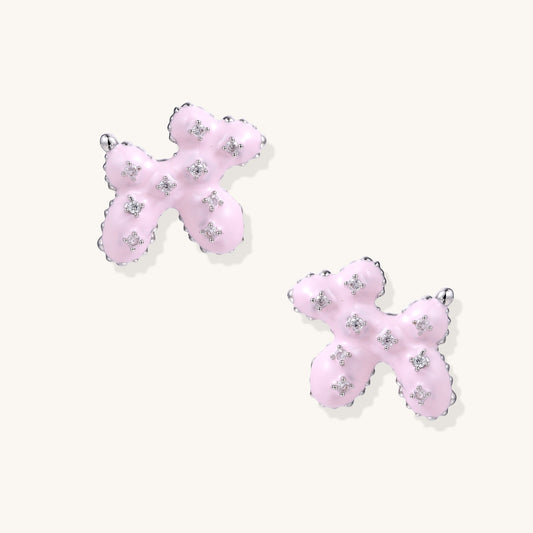 Soft Bloom Crystal Earrings