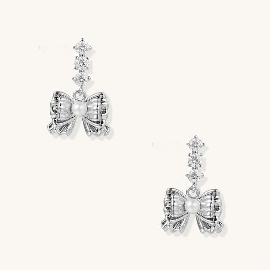 Eternal Grace Bow Earrings