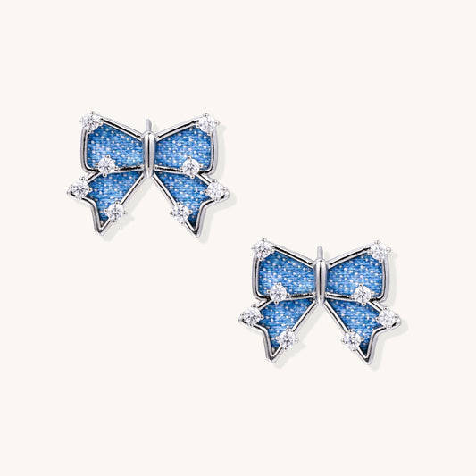 Dreamweaver Bow Zirconia Earrings