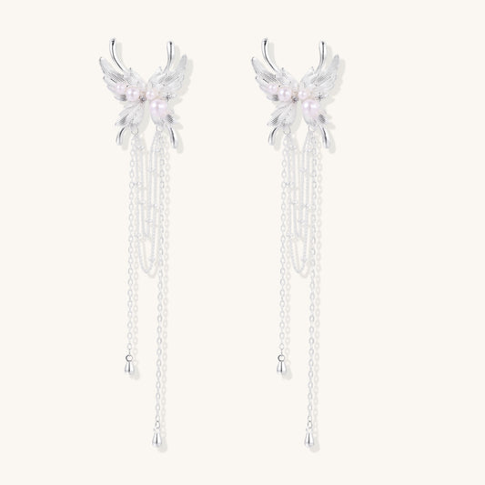Whispering Wings Statement Earrings