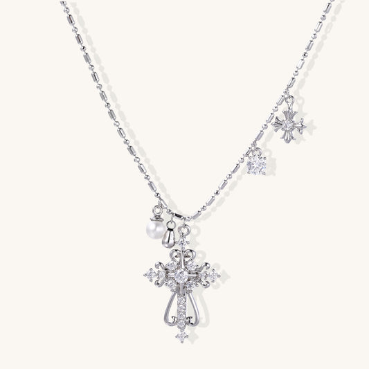 Cross Statement Necklace with Divine Your Way