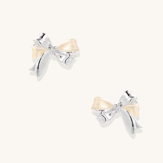 Soft Strength Bow Earrings