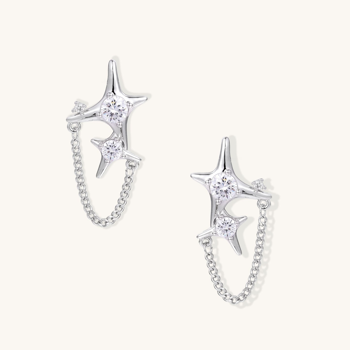 Celestial Connection Chain Earrings