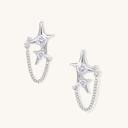 Celestial Connection Chain Earrings